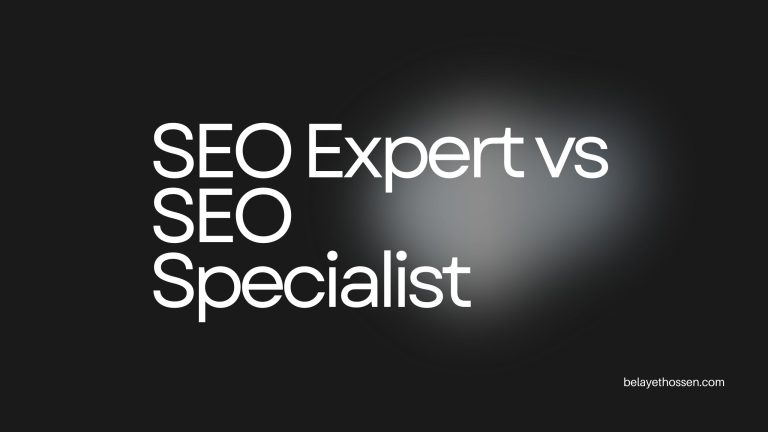 SEO Expert vs SEO Specialist
